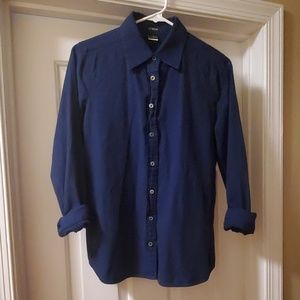 J.Crew Womens 8 Blue Button Down